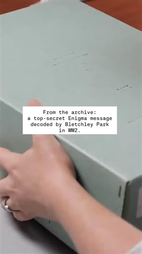 During World War Two, Germany sent secret messages using the Enigma machine, messages so complex they were nearly impossible to read. In this clip, Erica Munro, Head of Content, reveals an original Enigma message from the archives, offering a rare glimpse into the coded communications of the war. At Bletchley Park, codebreakers worked tirelessly to decode and interpret these messages, turning secrets into intelligence that helped save lives and change the course of World War Two.Today you can vi