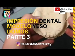 Prótesis Superior #Sobredentadura 👅Parte3 Impresión Alginato y Modelo Yeso (Domos)