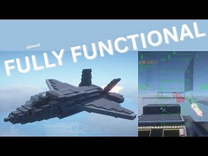 So i decided to make a F-35 in Minecraft