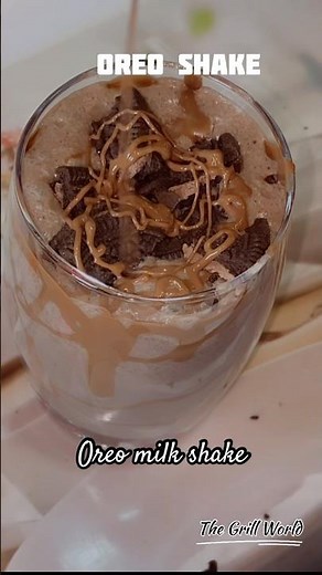 Delicious Oreo Chocolate Milkshake Recipe #food #oreomilkshake #asmrfood #milkshake #recipe #oreo