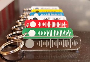 Personalised Spotify Song Code Keychain: Laser Engraved Music Gift - Etsy UK