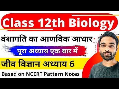 12 Biology in Hindi | Class 12 Biology Chapter 6 | NCERT 12 Biology | Molecular Basis of Inheritance