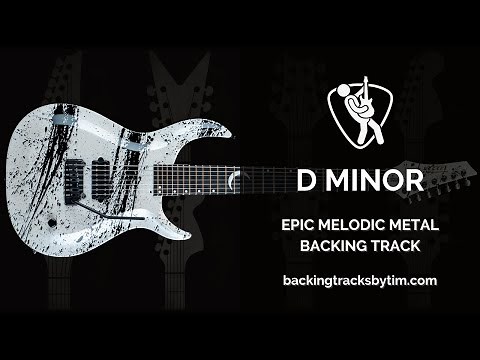Epic Melodic Metal Backing Track in D Minor | 135 BPM