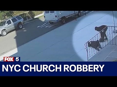 Woman punched, shoved down NYC church stairs in brazen robbery
