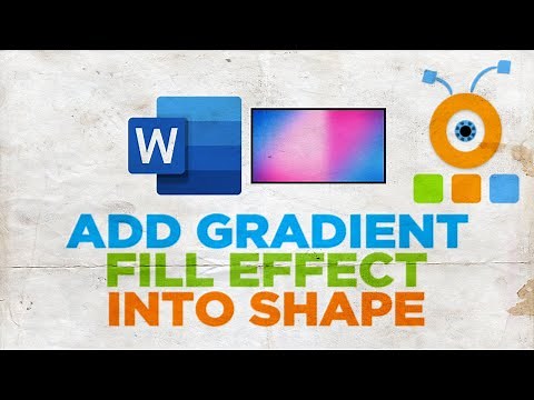 How to Add or Insert Gradient Fill Effect into Shape in Word