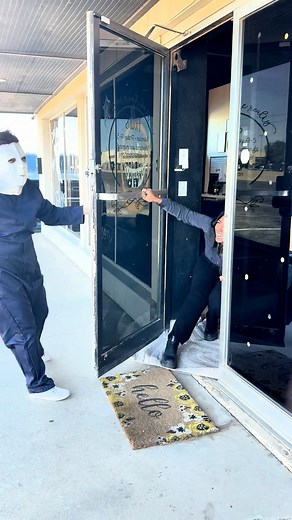 10K views · 65 reactions | Real estate agents on the run! ‍♀️ Can they outrun Michael Myers? Michael’s mad because I sold the abandoned house next door over asking  | Meraki Home Realty, LLC | Facebook