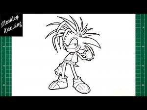 How to Draw Manic The Hedgehog - Sonic The Hedgehog