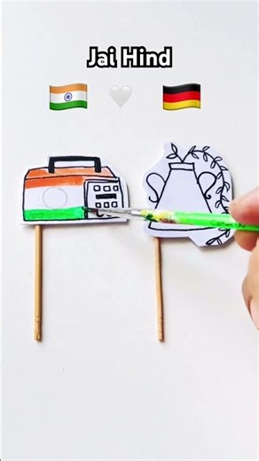 Jai Hind Our Indian flag flag with Germany #shorts #shortsfeed #shortvideo #independencedayflag