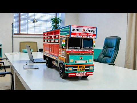 Truck Miniature Model Making For || Tata 1612 Truck || 6 Tyre Truck || Miniature Model Highlight