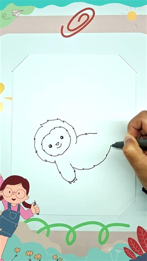 Drawing a Slow Loris #drawing #coloring #shorts