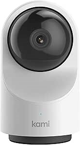 Kami Home Security Camera System 1080P HD Indoor Smart Cam, Motion-Activated with 2.4G/5G Dual-Band Wi-Fi, YI Home APP - Compatible with Alexa and Google Assistant