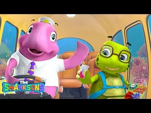 Old McDugong Had a Bus SHARKSONS | Nursery Rhymes & Kids Songs! | ABCs and 123s