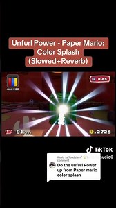 Paper mario color splash unfurl power slowed + reverb