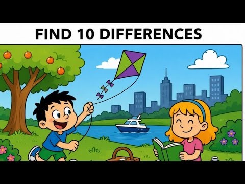 wake up your brain find the 10 differences 90 seconds challenge for IQ test 🧿😱🧡 #1
