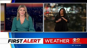 Wake-Up Weather: The Red Alert continues today with heavy rain, wind and coastal flooding concerns. As CBS2's Elise Finch reports, we'll also see a major drop in temperatures throughout the day. https://cbsn.ws/3VptwyS | CBS New York
