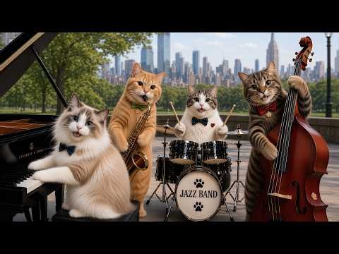 Jazz Cat Club 🎷| Good Weather, Better Jazz | Relaxing Smooth Jazz | 1 Hour