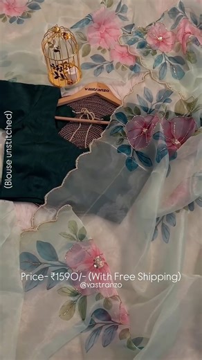 Vastranzo.India (We are Shipping Worldwide🌍) on Instagram: "❤️Beautiful Soft Satin Organza Floral Handwork Designer Sarees. OFFER PRICE- 1590/- NORMAL PRICE- 3990/ Free Shipping All Over India. Payments methods- Paytm/Phonepe/bank transfers/Google pay avl 🏷Premium Quality Assured. ⚠️(Don’t Compare Our Prices, With Our Product Quality, Our Prices are Low Bcus Our Margins are Too Low.) 🎆If Intrested to Book Plz Whatsapp us on 9521002848◻◻◻◻◻◻◻◻◻◻◻◻◻◻ . 💡Fabric Details:- soft satin organza flow