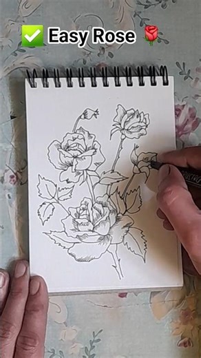 This Rose Is So Easy Anyone Can Draw 🌹✍️