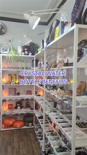 Try our beautiful crystal water bottles! Available in all our stores & on our website ❤️🌌 #crystaldreams #crystaltok #spirituality #waterbottle #intention #energy #crystalshop | Crystal Dreams