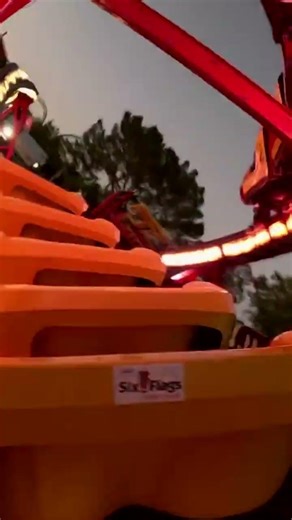 Kid Flash Cosmic Coaster (Yellow Side) at Six Flags Fiesta Texas VERTICAL POV