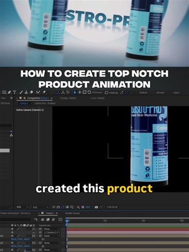 How to Create a Top Notch Product Animation | After Effects Tutorial Follow for more . . #aftereffects #motiongraphics #mograph #aftereffectstutorial #animation