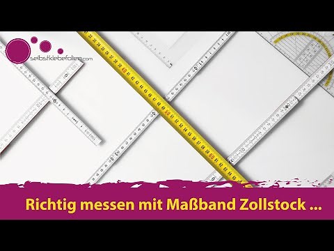 Richtig messen mit Maßband Zollstock und Stahlmaßband