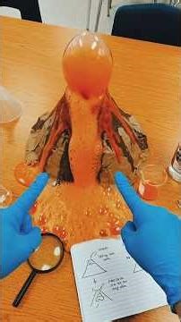 Mini Volcano Experiment Satisfying Chemical Reaction #ScienceExperiment #VolcanoReaction