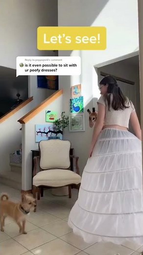 Can you sit in a hoop skirt? Fashion TikTok #shorts