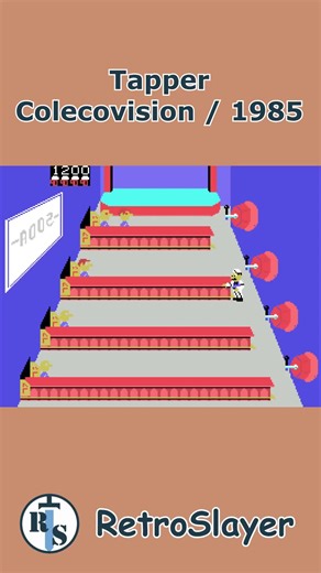 Serving up endless frosty mugs on the Colecovision! This arcade classic is fast, frantic, and just as fun as you remember. #Tapper #Colecovision #RetroGaming