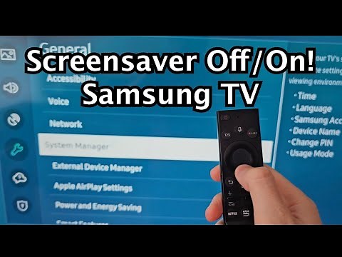 How to Turn On / Off Screensaver on Samsung Smart TV!