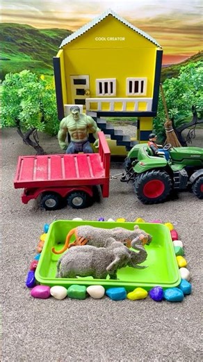 Mini motor water pump science project diy mini tractor video #7