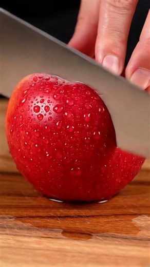 🍎 Slicing Apples in ASMR… Something Unexpected Happens. Wait for the Last Cut 🍎💥