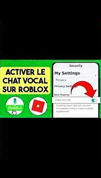 Comment activer le chat vocal sur Roblox en 2025 ! 🎤 (TUTO RAPIDE) #roblox #vocals #tutorial