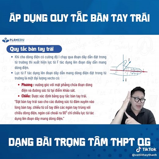 5 phút học cách áp dụng quy tắc bàn tay trái