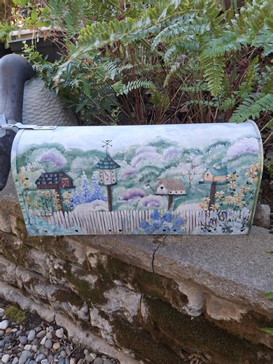 BIRDHOUSE MAILBOX, HAND Painted Mailbox - Etsy