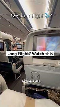 How to survive a long flight ✈️ | 12+ hours flight tips