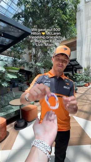 Since 2005 🧡 💙 We love our ‪@mclarenracing‬ community! #MiamiGP #McLaren #FriendshipBracelet