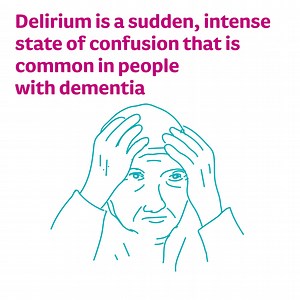 362 reactions · 165 shares | Delirium is common in people with dementia and can make them increasingly confused and distressed. We explain what delirium is, the causes, signs to be aware of and how you can help. Read more advice about delirium: https://www.dementiauk.org/get-support/understanding-changes-in-dementia/delirium/?utm_campaign=advice&utm_source=facebook&utm_medium=organic | Dementia UK | Facebook