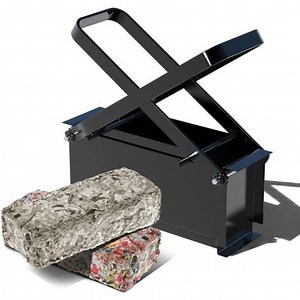 Gistuch Presse Briquette de Papier en Acier Compacteur de Papier de Recyclage Manuel Fabricant de Briquettes et de Bûches de Papier pour Chauffage Poêle à Feu Noir