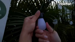 Outdoor String Lights, 48Ft Smart Led Color Changing Patio Lights, Bluetooth APP & Remote Control, IP65 Waterproof, 15 Shatterproof Bulbs,Hanging String Lights for Outside Patio Backyard,Balcony,Party