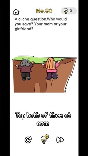 brain out level 30, save both of them