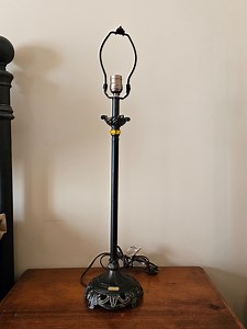 Vintage Dale Tiffany Candle Stick Lamp, Dale Tiffany Lamp, Tall Candle Stick Table Lamp, Bronze Candle Stick Lamp, Home Decor - Etsy