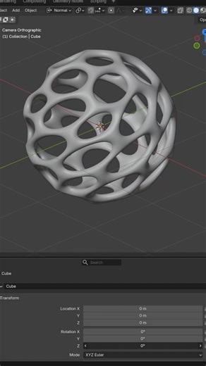 Simple Geometry Nodes #blendertutorial #shorts