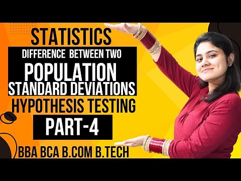 Test of Hypothesis about difference between two population standard deviation|Statistics|Dream Maths