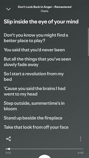 Oasis - Don't Look Back In Anger (Lyrics) [Remastered]