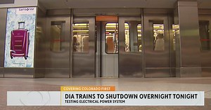 Denver International Airport trains to shut down overnight through Wednesday morning