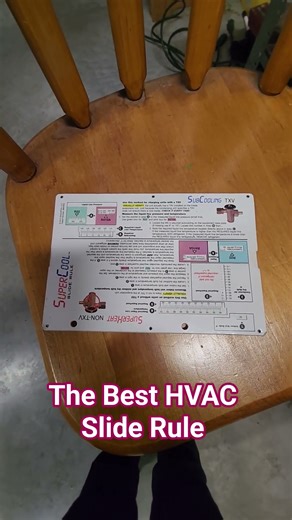 The Best HVAC Slide Rule. #hvac #hvactraining