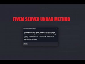How to get unbanned from any server FiveM!
