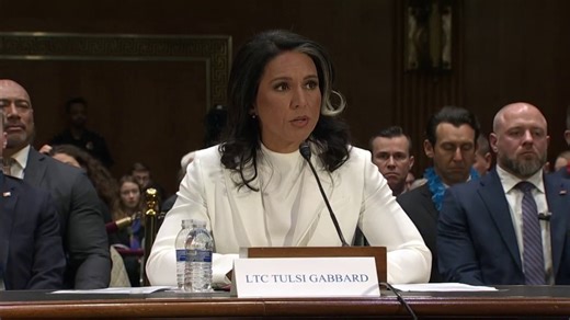 Tulsi Gabbard delivers opening statement at Senate confirmation hearing