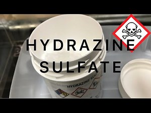 Making hydrazine sulfate from bleach